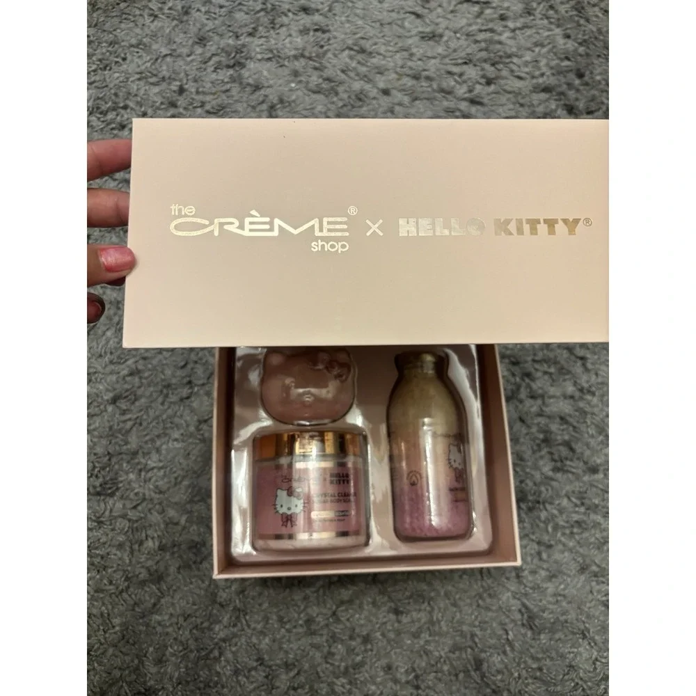 NEW The Creme Shop Lmtd Edition Hello Kitty 3Pc Lovely LuxurySet COCO ROSE SCENT